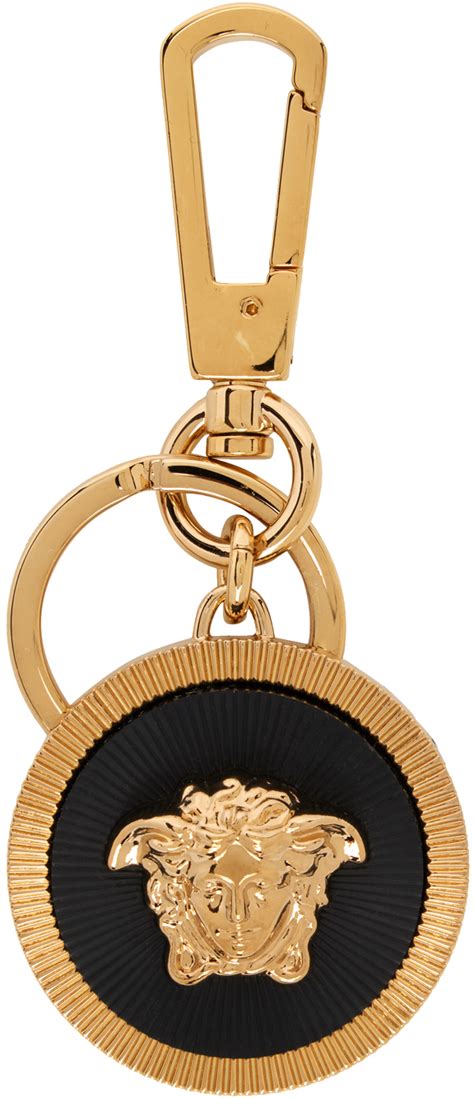 versace gold pafumes keychain|Medusa Biggie Keychain Black,Gold .